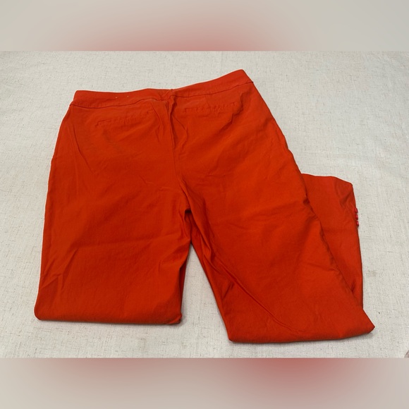 Chico's Bold Orange Straight Leg Pants - Picture 2 of 8